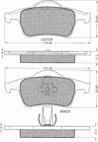 Pex 7516S - Kit de plaquettes de frein, frein à disque cwaw.fr