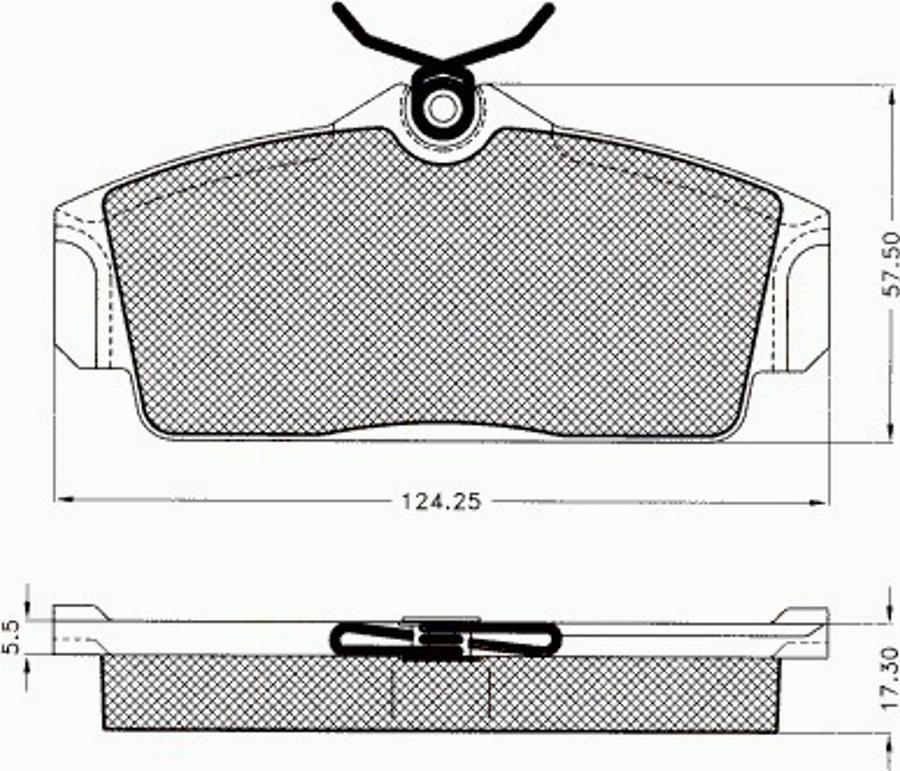 Pex 7511 - Kit de plaquettes de frein, frein à disque cwaw.fr