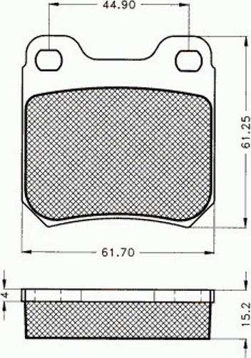 Pex 7.517 - Kit de plaquettes de frein, frein à disque cwaw.fr