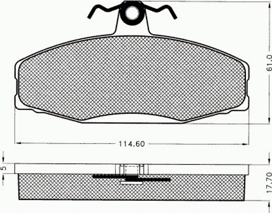 Pex 7529 - Kit de plaquettes de frein, frein à disque cwaw.fr