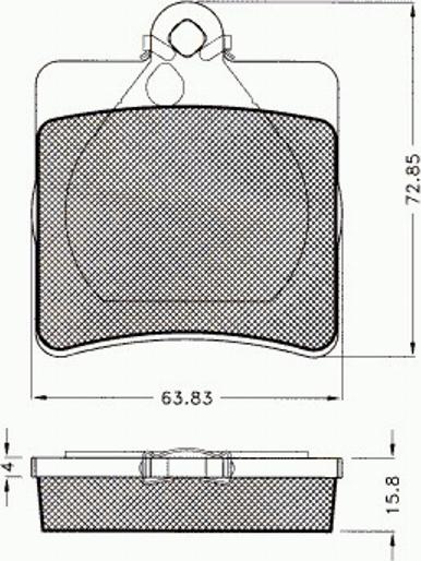 Pex 7524 - Kit de plaquettes de frein, frein à disque cwaw.fr