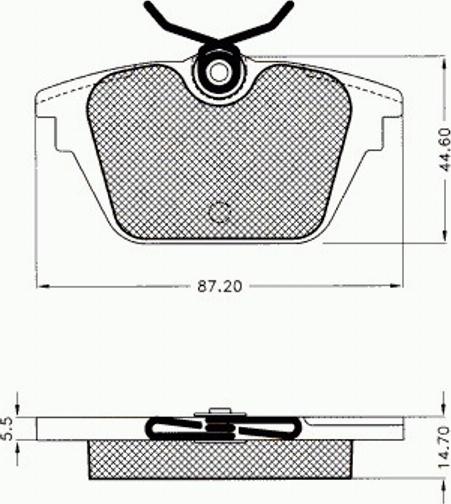 Pex 7520 - Kit de plaquettes de frein, frein à disque cwaw.fr