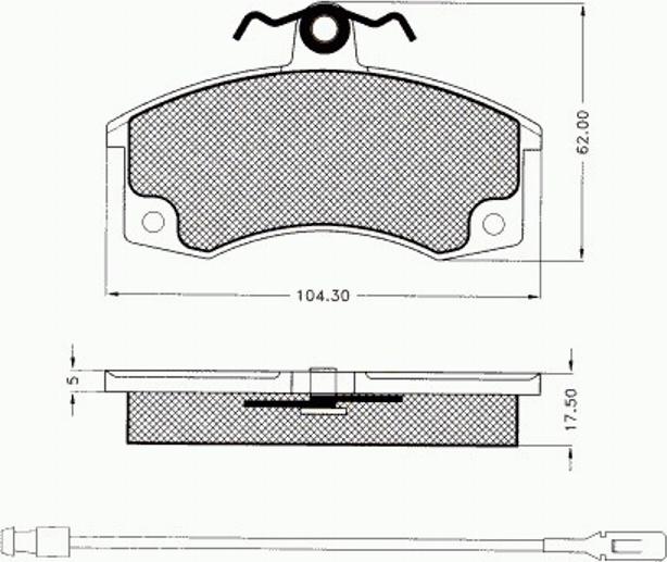 Pex 7521 - Kit de plaquettes de frein, frein à disque cwaw.fr