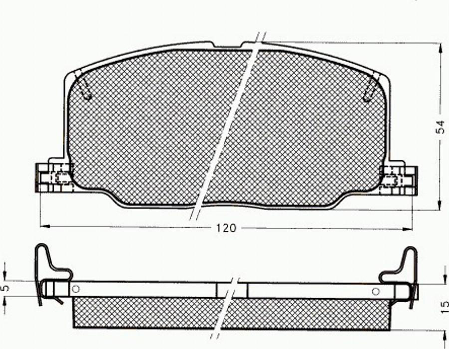 Pex 7094 - Kit de plaquettes de frein, frein à disque cwaw.fr