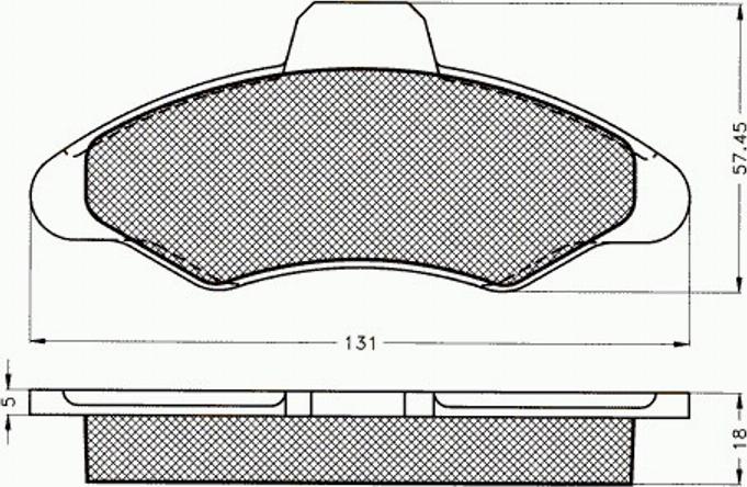 Pex 7.049 - Kit de plaquettes de frein, frein à disque cwaw.fr