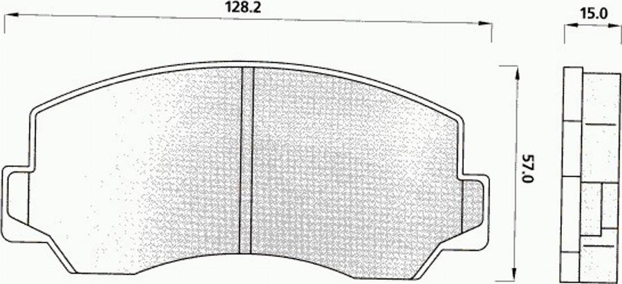 Pex 7041 - Kit de plaquettes de frein, frein à disque cwaw.fr