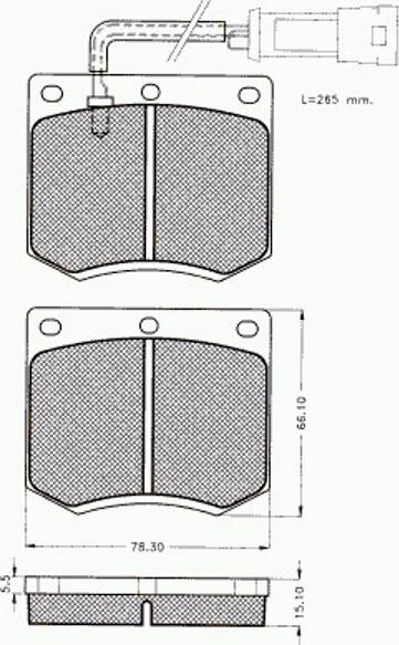 Pex 7047 - Kit de plaquettes de frein, frein à disque cwaw.fr