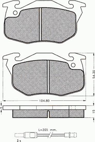 Pex 7.058 - Kit de plaquettes de frein, frein à disque cwaw.fr