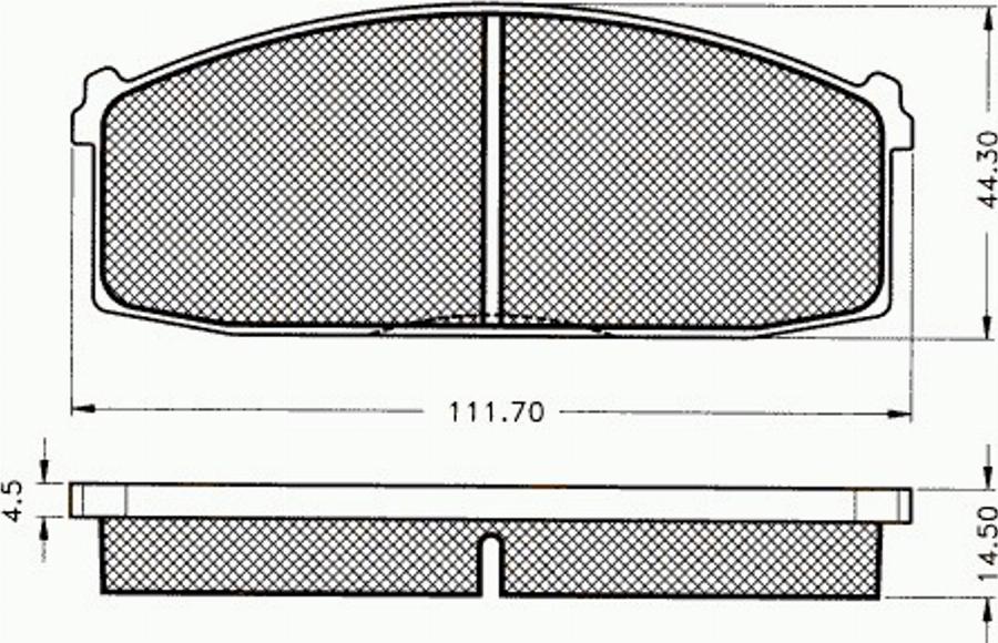 Pex 7052 - Kit de plaquettes de frein, frein à disque cwaw.fr