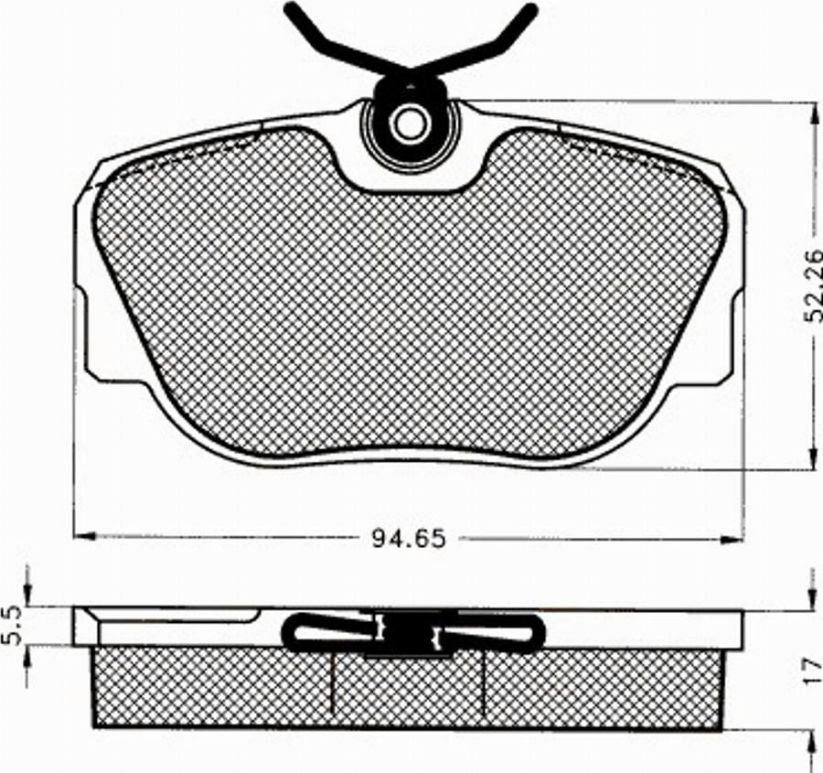 Pex 7057S - Kit de plaquettes de frein, frein à disque cwaw.fr