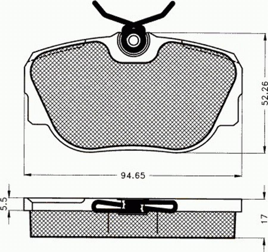 Pex 7.057 - Kit de plaquettes de frein, frein à disque cwaw.fr