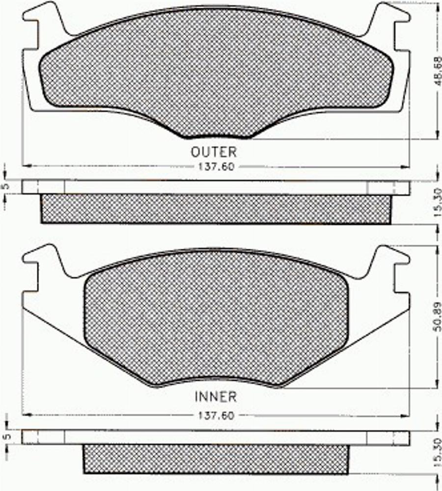 Pex 7.065 - Kit de plaquettes de frein, frein à disque cwaw.fr