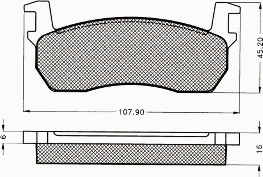 Pex 7060 - Kit de plaquettes de frein, frein à disque cwaw.fr