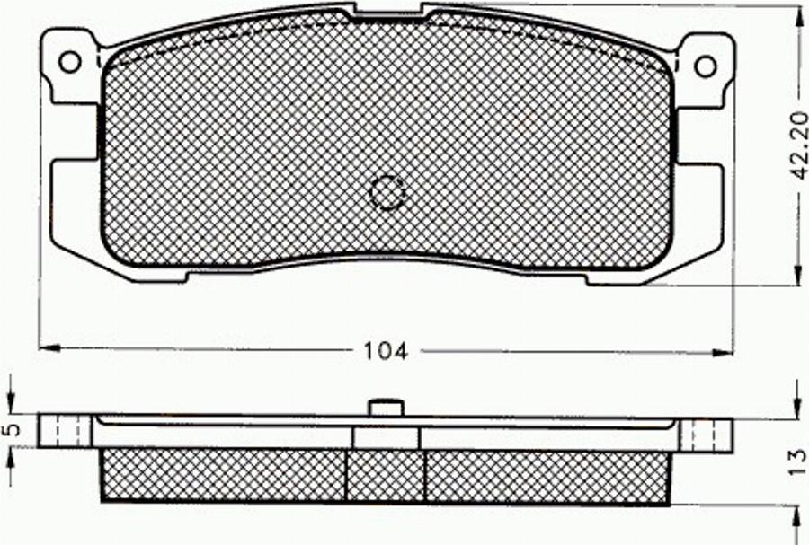 Pex 7003 - Kit de plaquettes de frein, frein à disque cwaw.fr