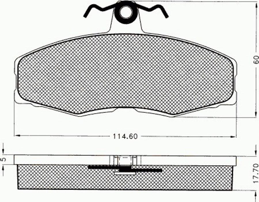 Pex 7002 - Kit de plaquettes de frein, frein à disque cwaw.fr