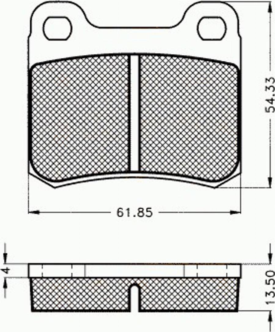 Pex 7007 - Kit de plaquettes de frein, frein à disque cwaw.fr