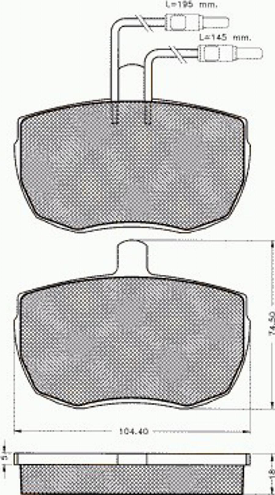 Pex 7016 - Kit de plaquettes de frein, frein à disque cwaw.fr