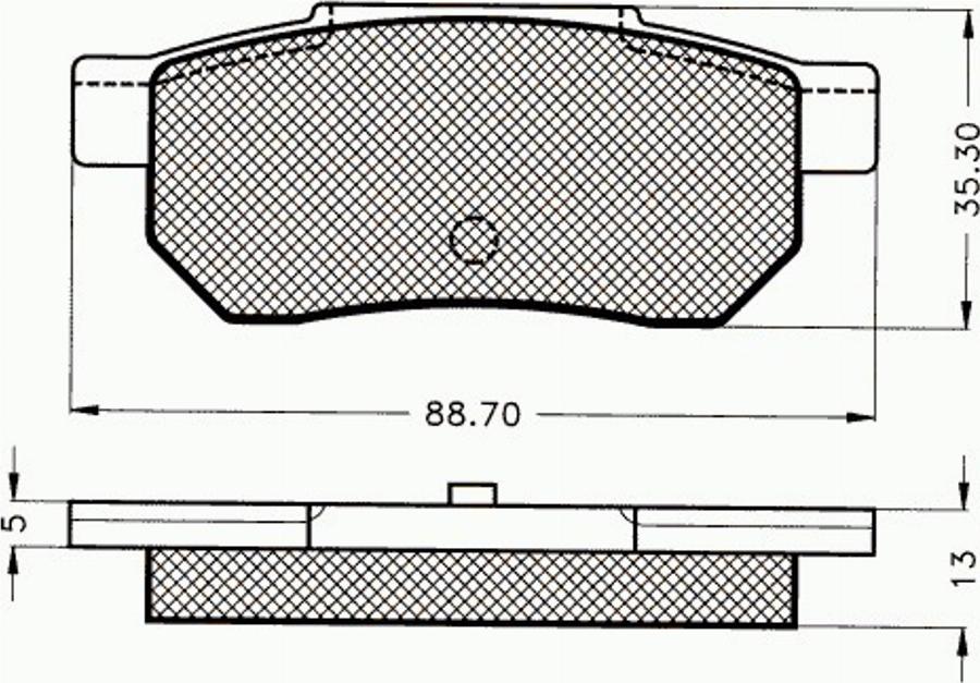 Pex 7.011 - Kit de plaquettes de frein, frein à disque cwaw.fr