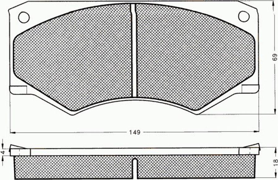 Pex 7018 - Kit de plaquettes de frein, frein à disque cwaw.fr