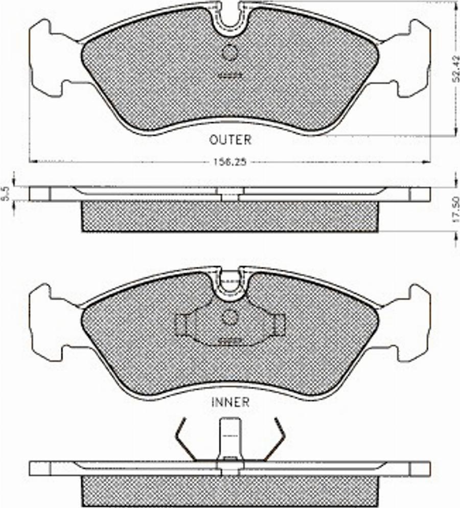 Pex 7.089S - Kit de plaquettes de frein, frein à disque cwaw.fr