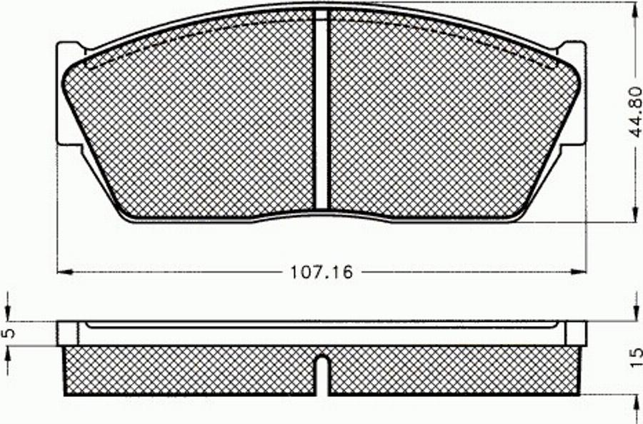 Pex 7085 - Kit de plaquettes de frein, frein à disque cwaw.fr