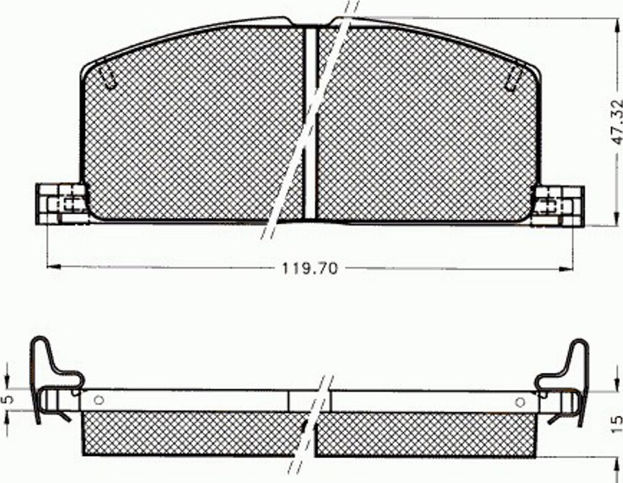 Pex 7081 - Kit de plaquettes de frein, frein à disque cwaw.fr