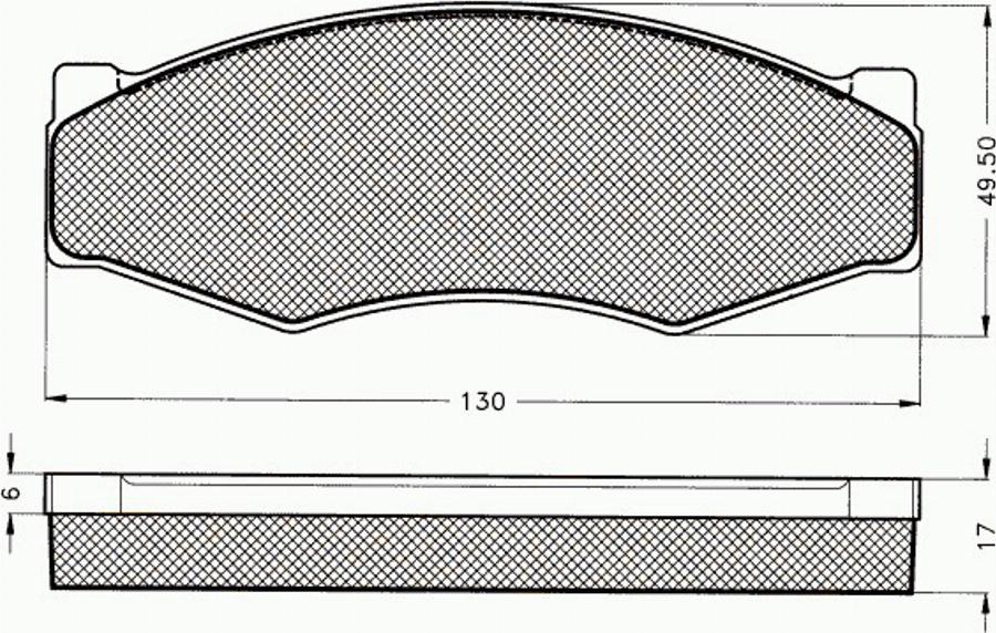 Pex 7082 - Kit de plaquettes de frein, frein à disque cwaw.fr