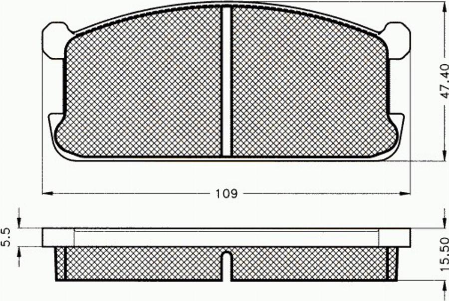 Pex 7037 - Kit de plaquettes de frein, frein à disque cwaw.fr