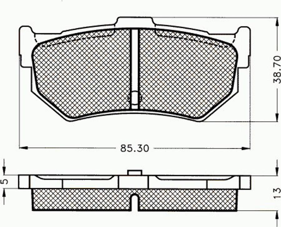 Pex 7075 - Kit de plaquettes de frein, frein à disque cwaw.fr