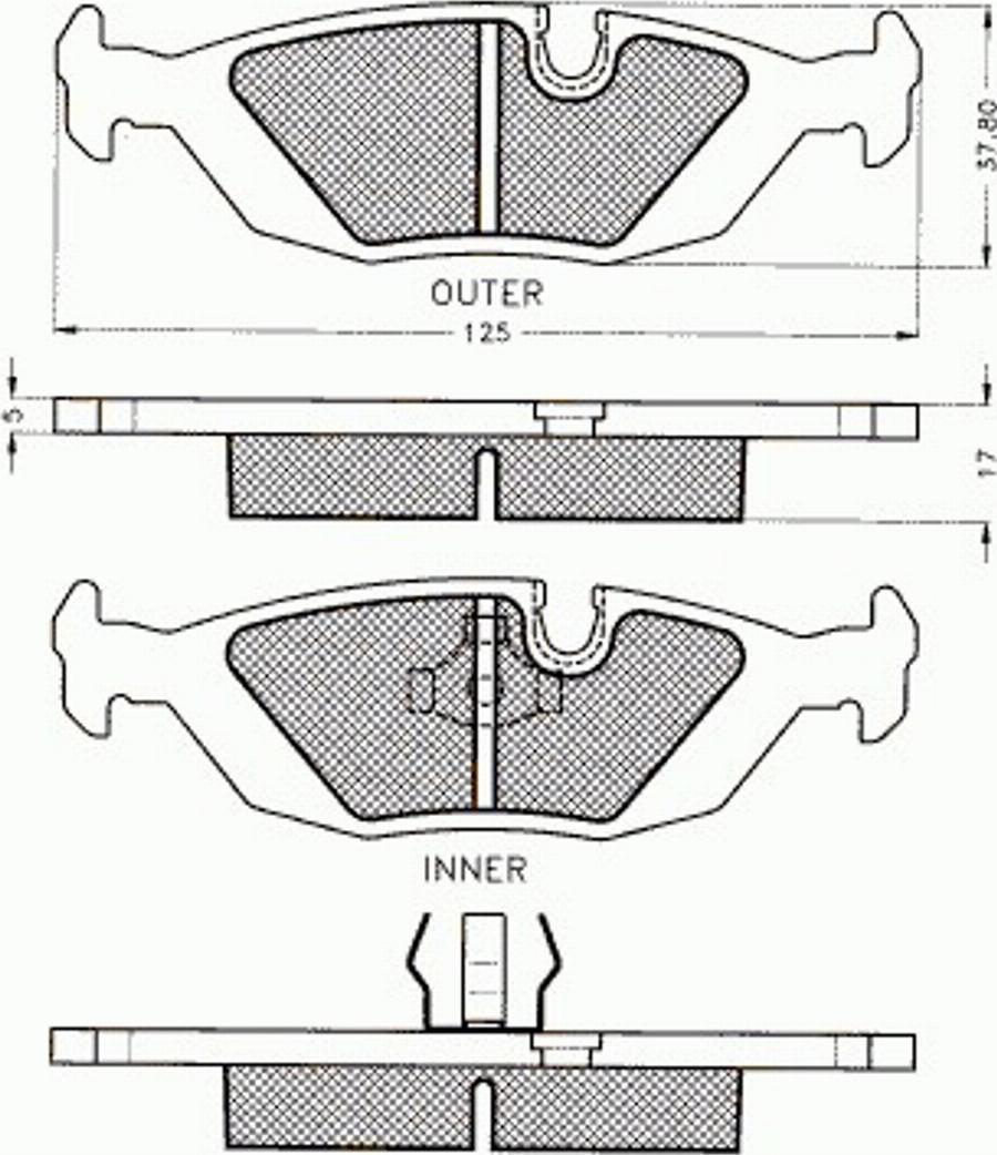 Pex 7072 - Kit de plaquettes de frein, frein à disque cwaw.fr