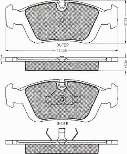 Pex 7195S - Kit de plaquettes de frein, frein à disque cwaw.fr