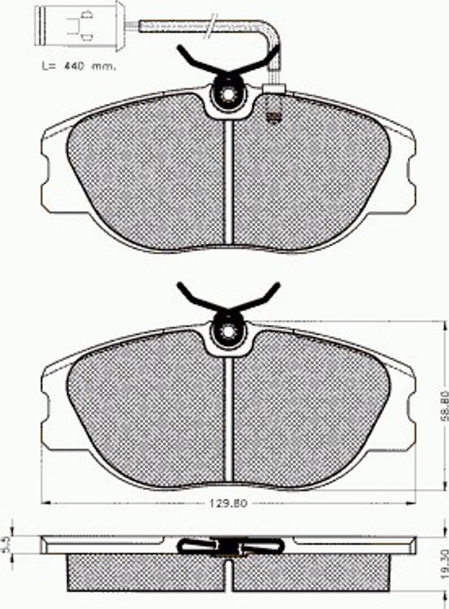 Pex 7192 - Kit de plaquettes de frein, frein à disque cwaw.fr