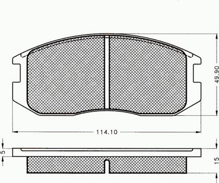 Pex 7145 - Kit de plaquettes de frein, frein à disque cwaw.fr