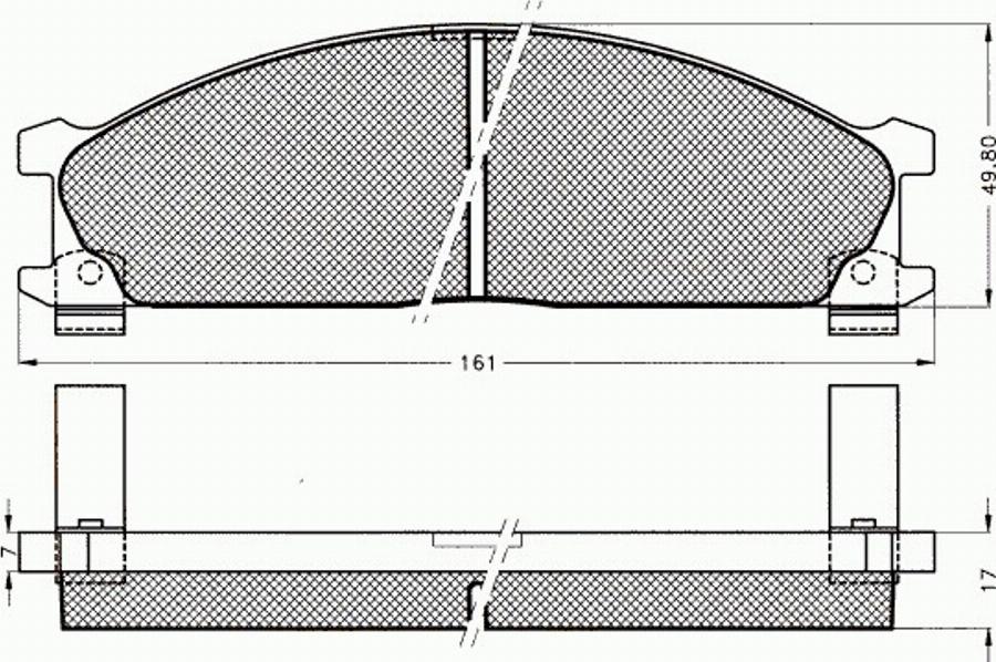 Pex 7150 - Kit de plaquettes de frein, frein à disque cwaw.fr