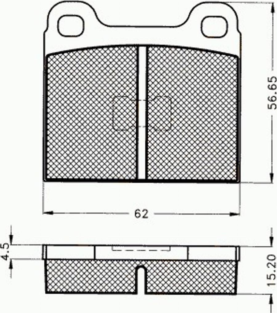 Pex 7151 - Kit de plaquettes de frein, frein à disque cwaw.fr