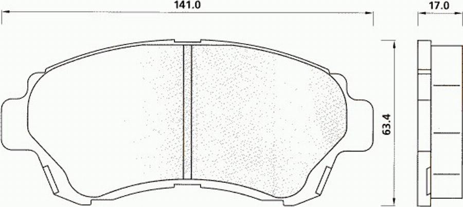 Pex 7158 - Kit de plaquettes de frein, frein à disque cwaw.fr