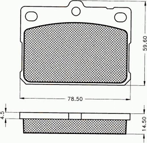 Pex 7169 - Kit de plaquettes de frein, frein à disque cwaw.fr