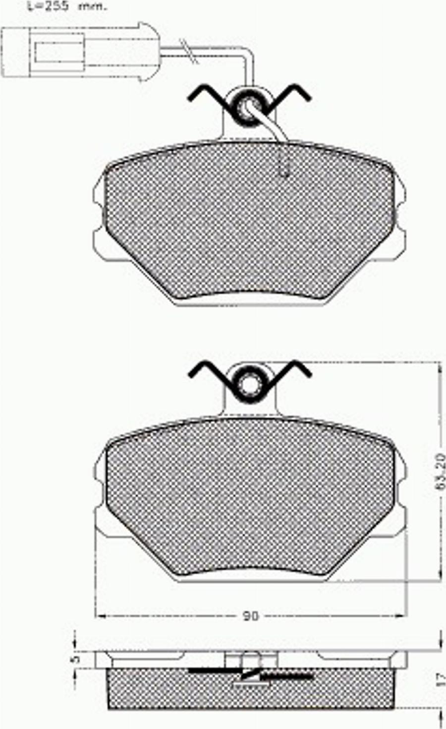 Pex 7108 - Kit de plaquettes de frein, frein à disque cwaw.fr