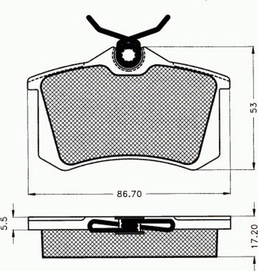 Pex 7.107 - Kit de plaquettes de frein, frein à disque cwaw.fr