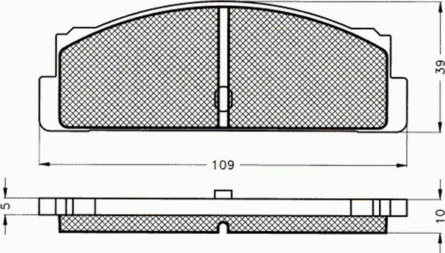 Pex 7119 - Kit de plaquettes de frein, frein à disque cwaw.fr