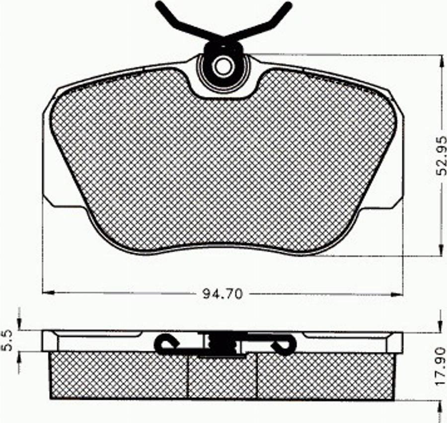 Pex 7.114 - Kit de plaquettes de frein, frein à disque cwaw.fr