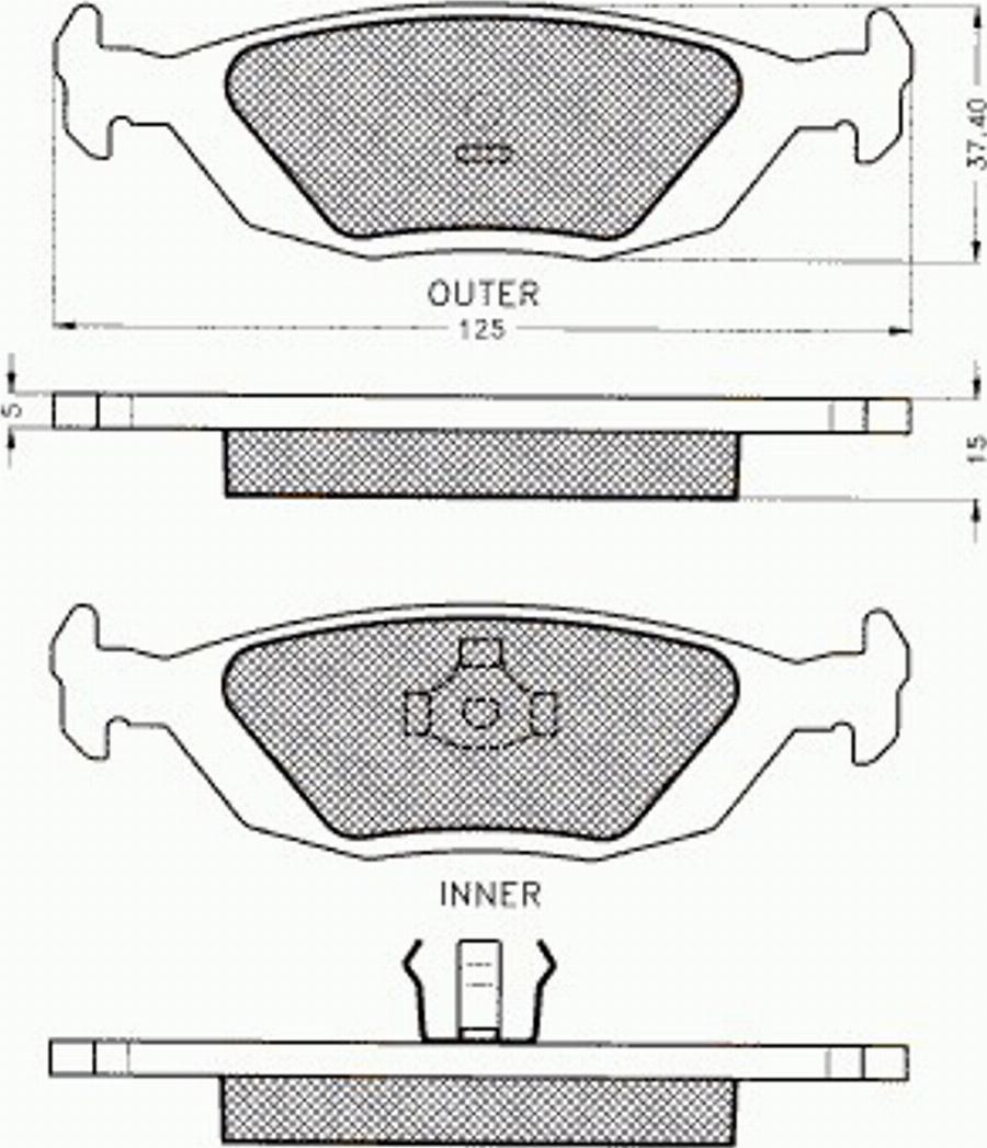 Pex 7118 - Kit de plaquettes de frein, frein à disque cwaw.fr