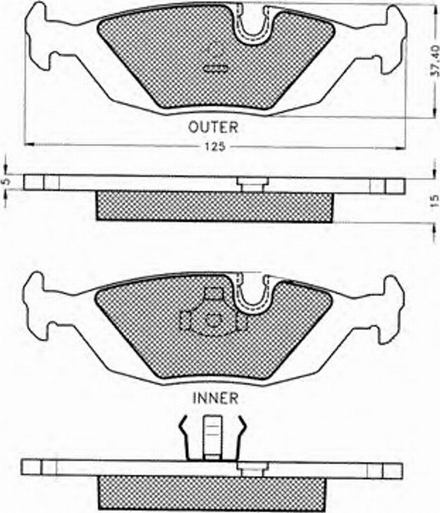 Pex 7117 - Kit de plaquettes de frein, frein à disque cwaw.fr