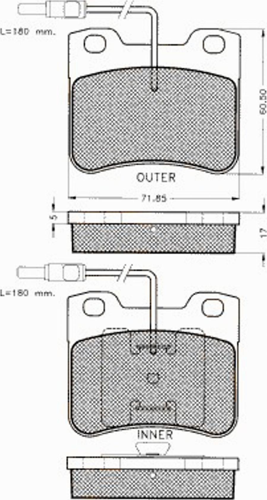 Pex 7186S - Kit de plaquettes de frein, frein à disque cwaw.fr