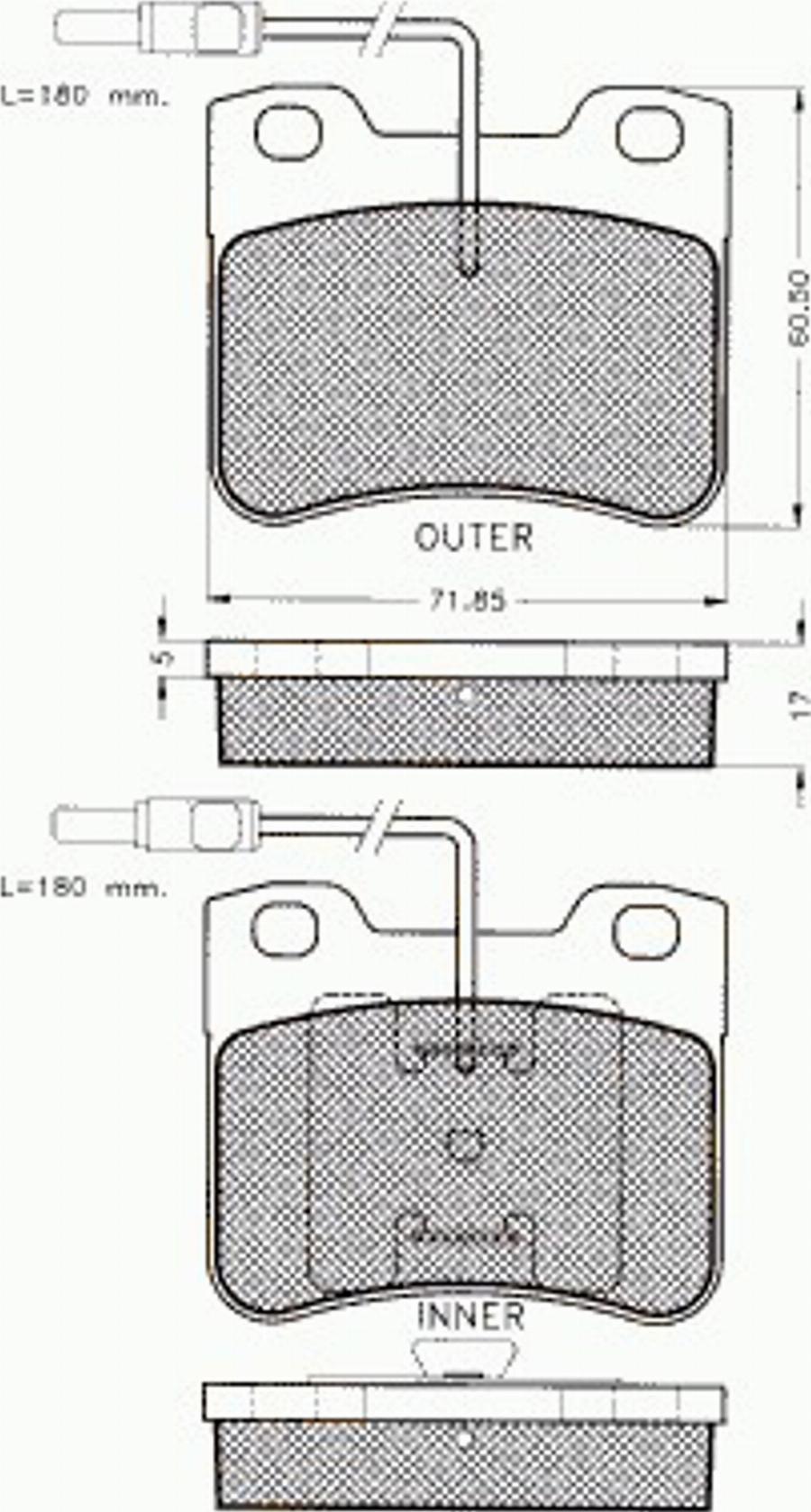 Pex 7186 - Kit de plaquettes de frein, frein à disque cwaw.fr