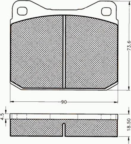 Pex 7180 - Kit de plaquettes de frein, frein à disque cwaw.fr