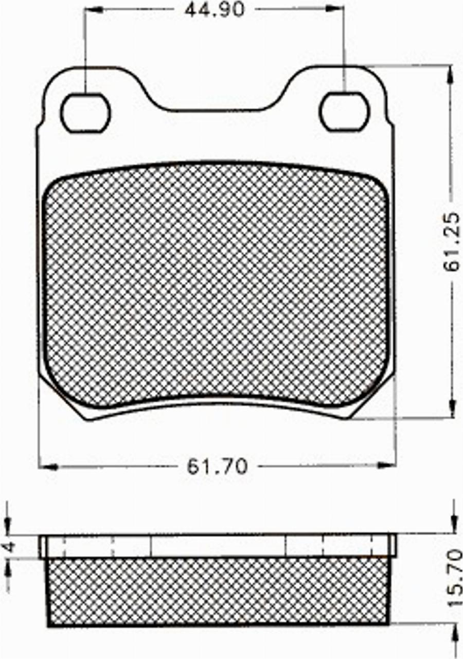 Pex 7183S - Kit de plaquettes de frein, frein à disque cwaw.fr