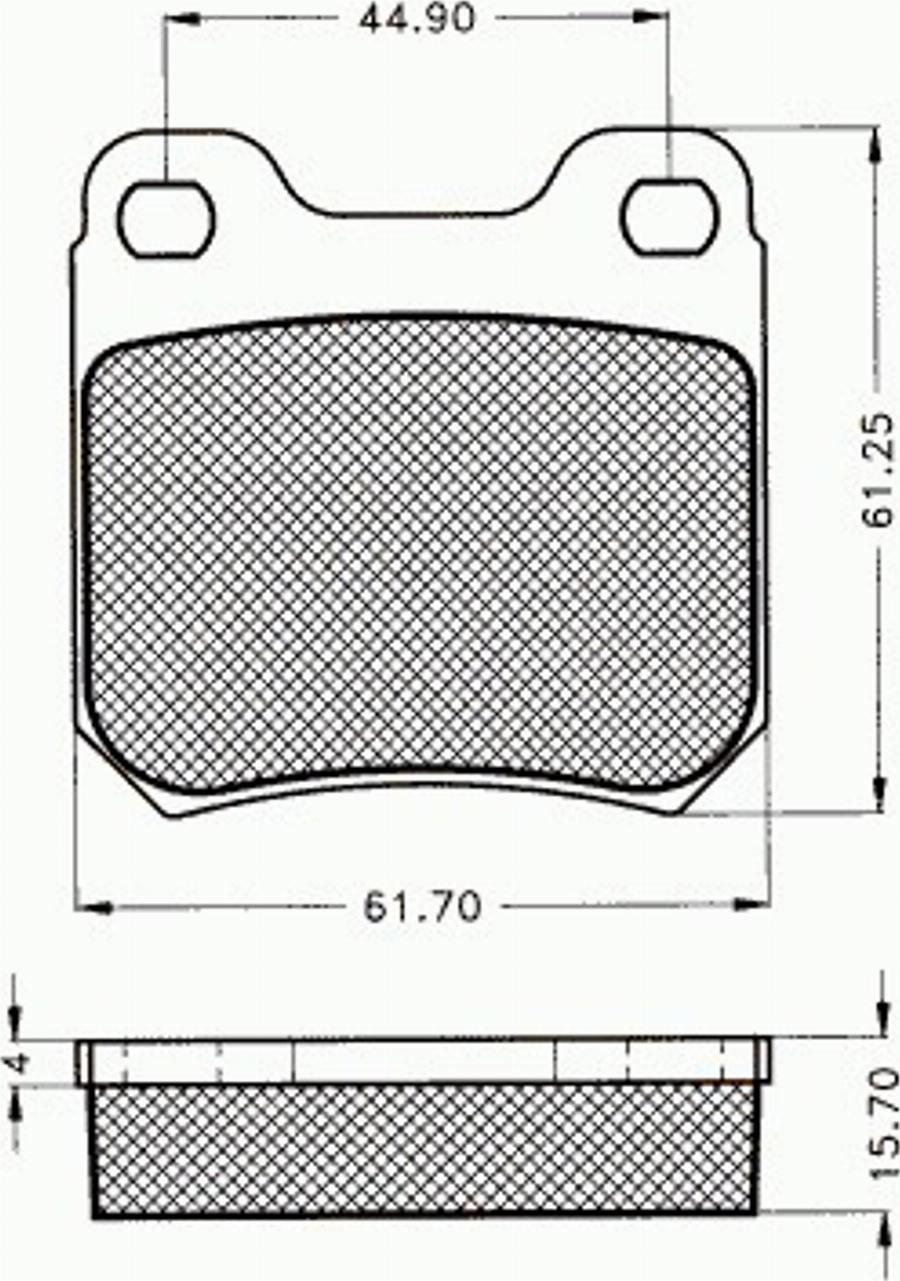 Pex 7183 - Kit de plaquettes de frein, frein à disque cwaw.fr