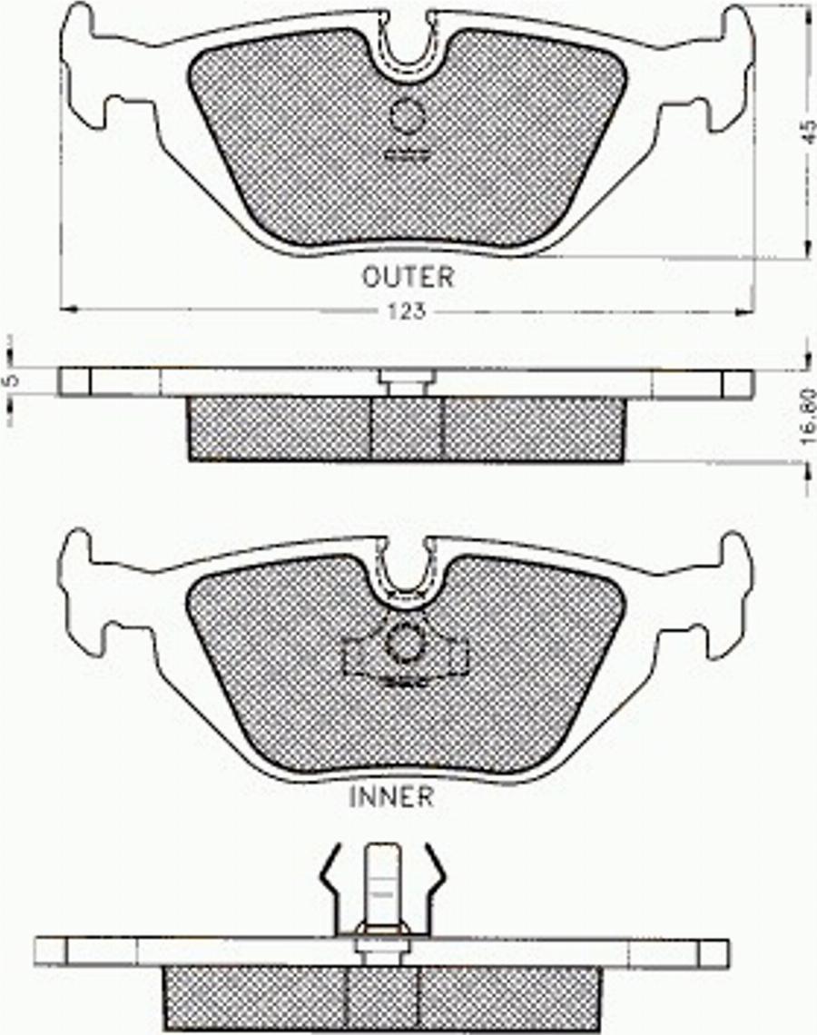 Pex 7.187 - Kit de plaquettes de frein, frein à disque cwaw.fr