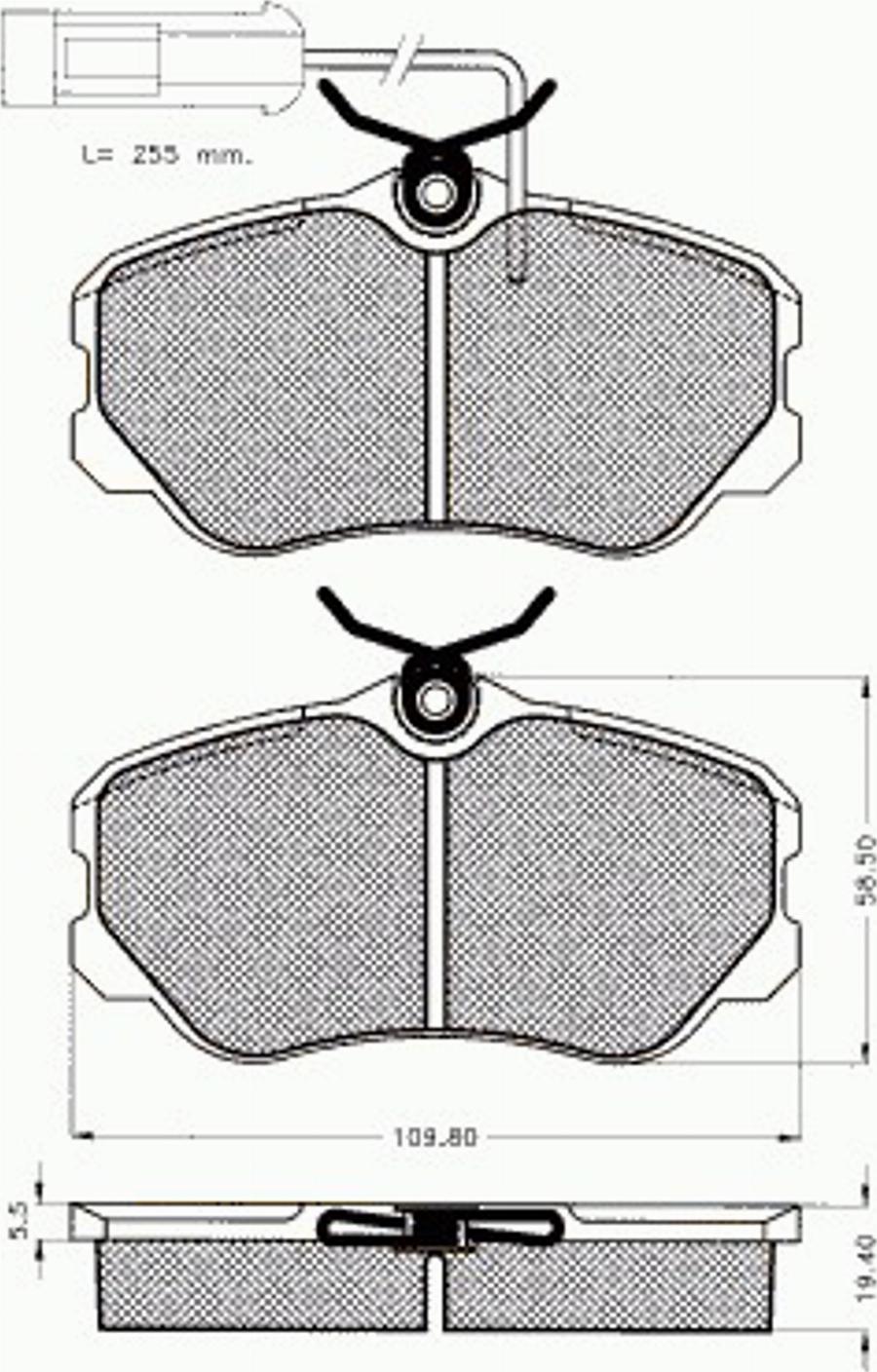 Pex 7131 - Kit de plaquettes de frein, frein à disque cwaw.fr